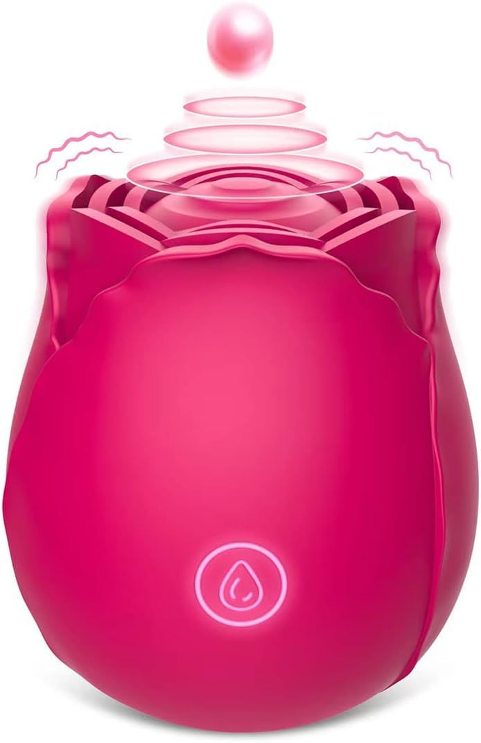 Rose Sex Toy for Women-Sucking Sex Stimulator for Women , G Spot Dildo Vibrator