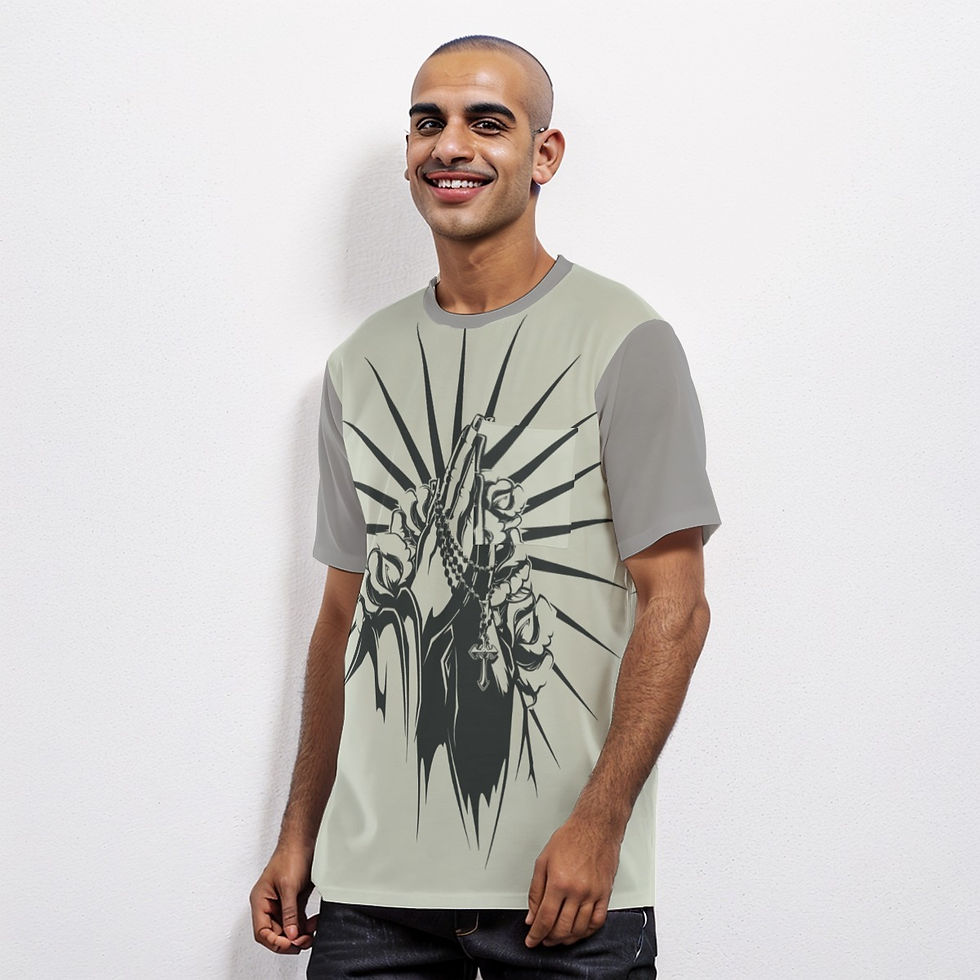 Thumbnail: Freshdrop All-Over Print Men's Short Sleeve T-shirt With Chest Pocket