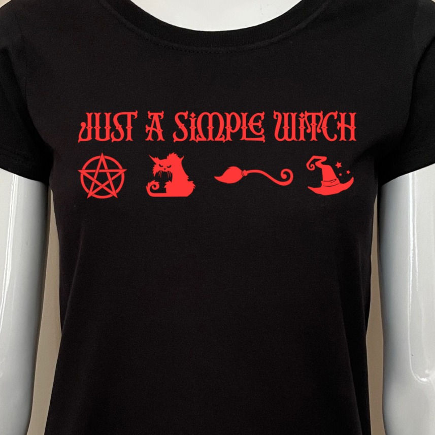 Thumbnail: "Just a Simple Witch" Woman T-shirt