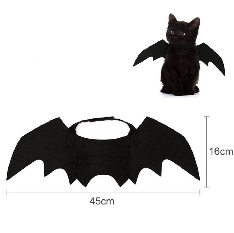 Thumbnail: Cat Bat Wings Halloween Costume for Small Pets