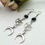 Thumbnail: Pentagram Crescent Moon Earrings