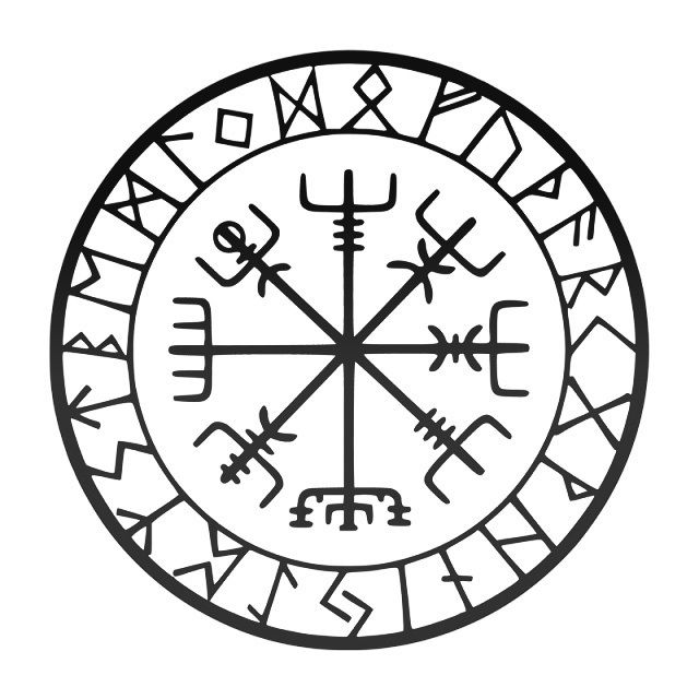 Thumbnail: Vegvisir Rune Car/Wall Sticker