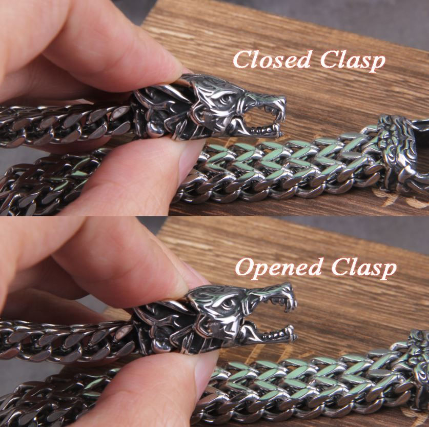Thumbnail: Viking Wolf Bracelet with Box