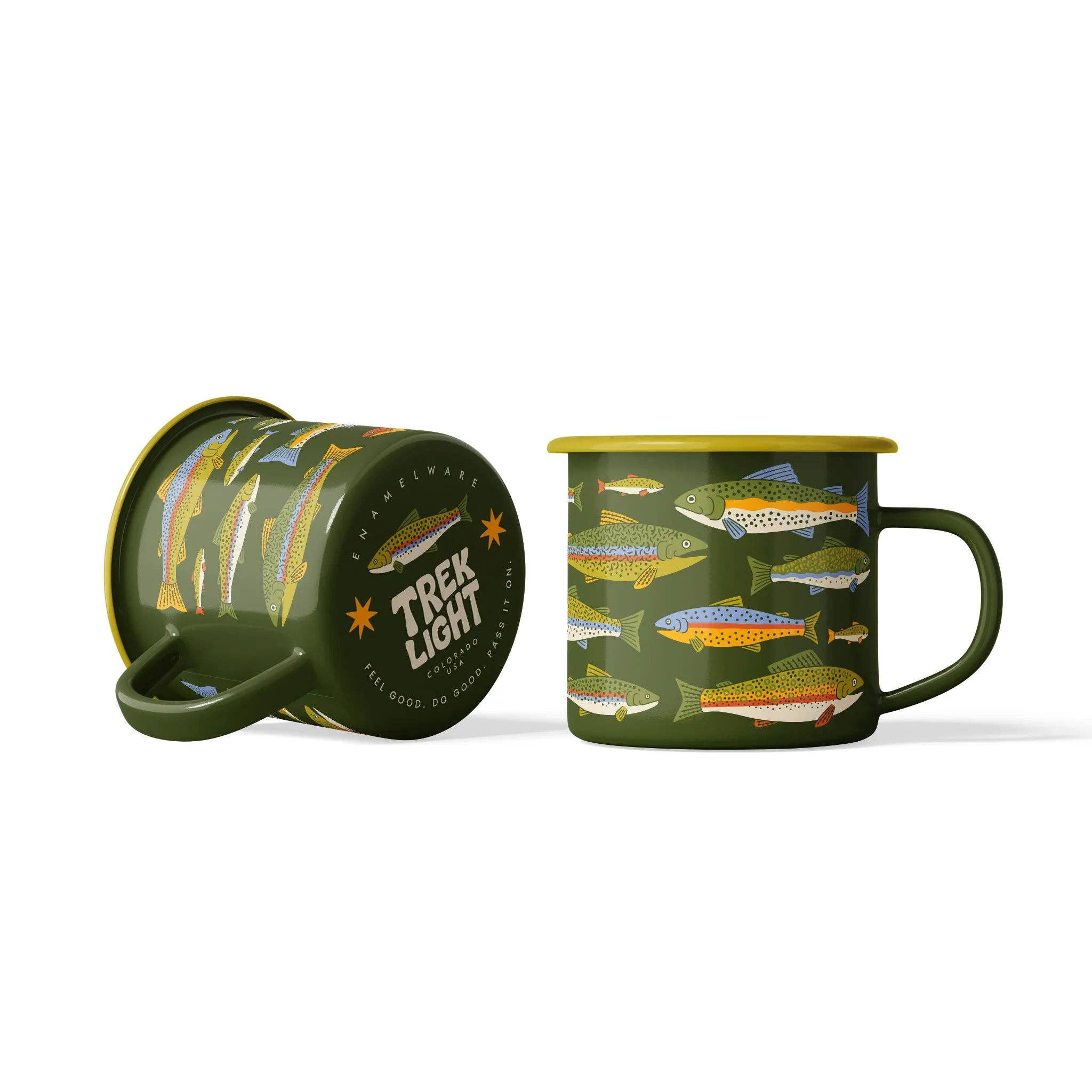 Enamel Coffee & Camp Mug \| Trout \| 16oz
