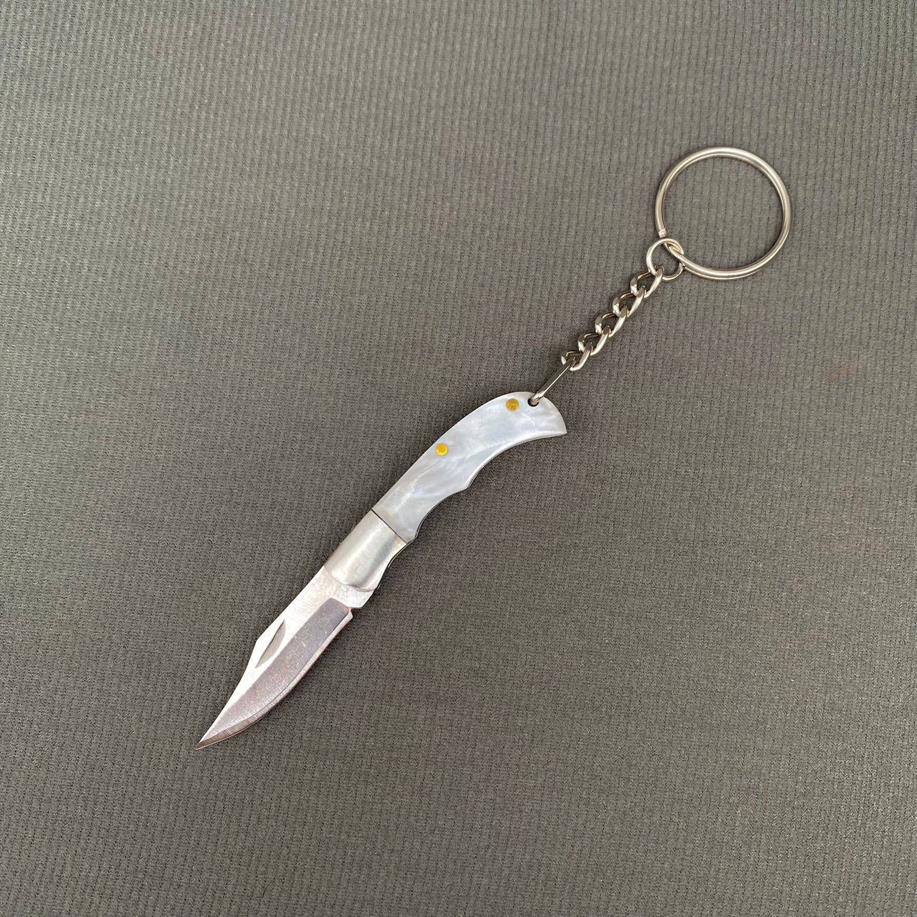 Foldable Stainless Steel Knife - White