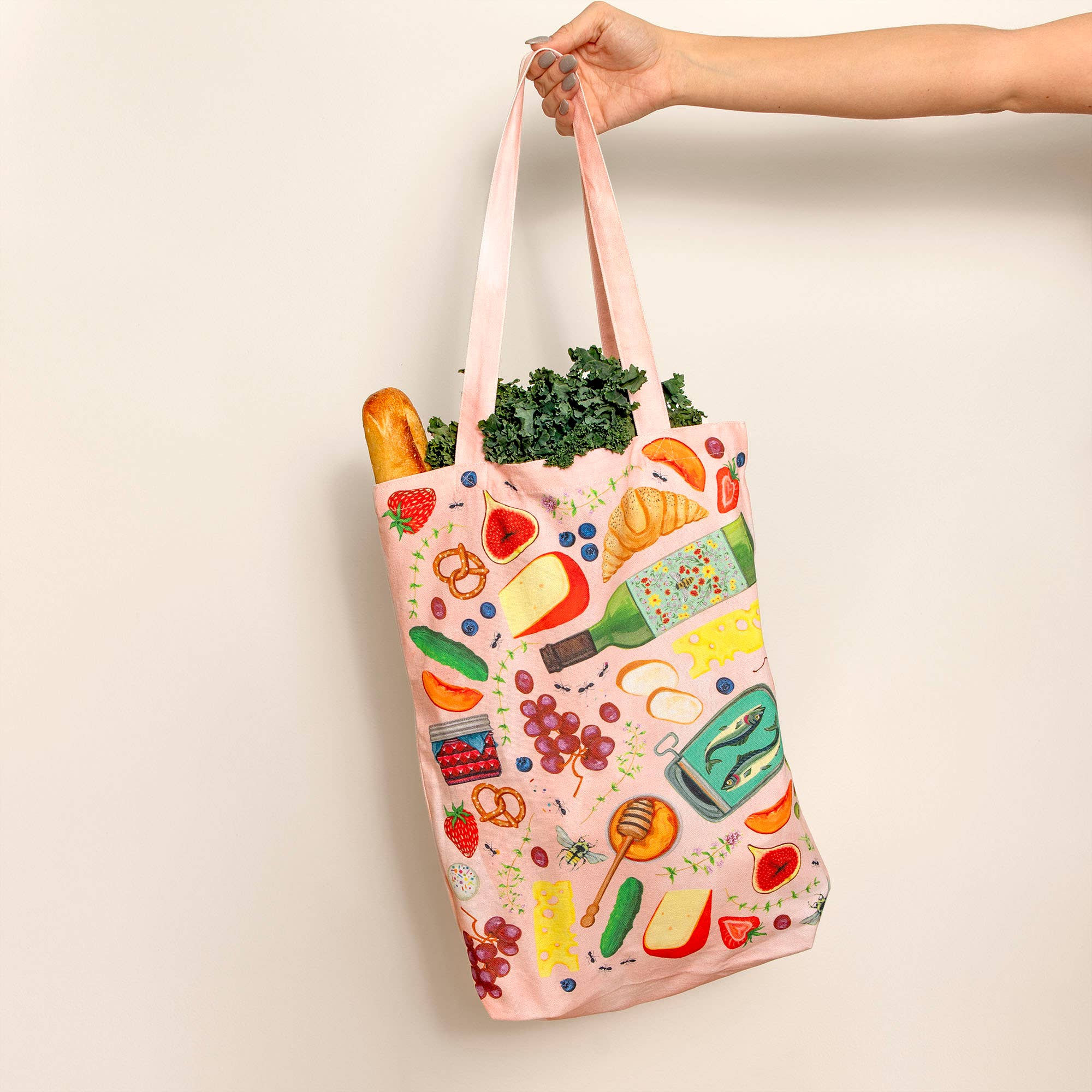 Picnic Charcuterie Foods Canvas Tote Bag