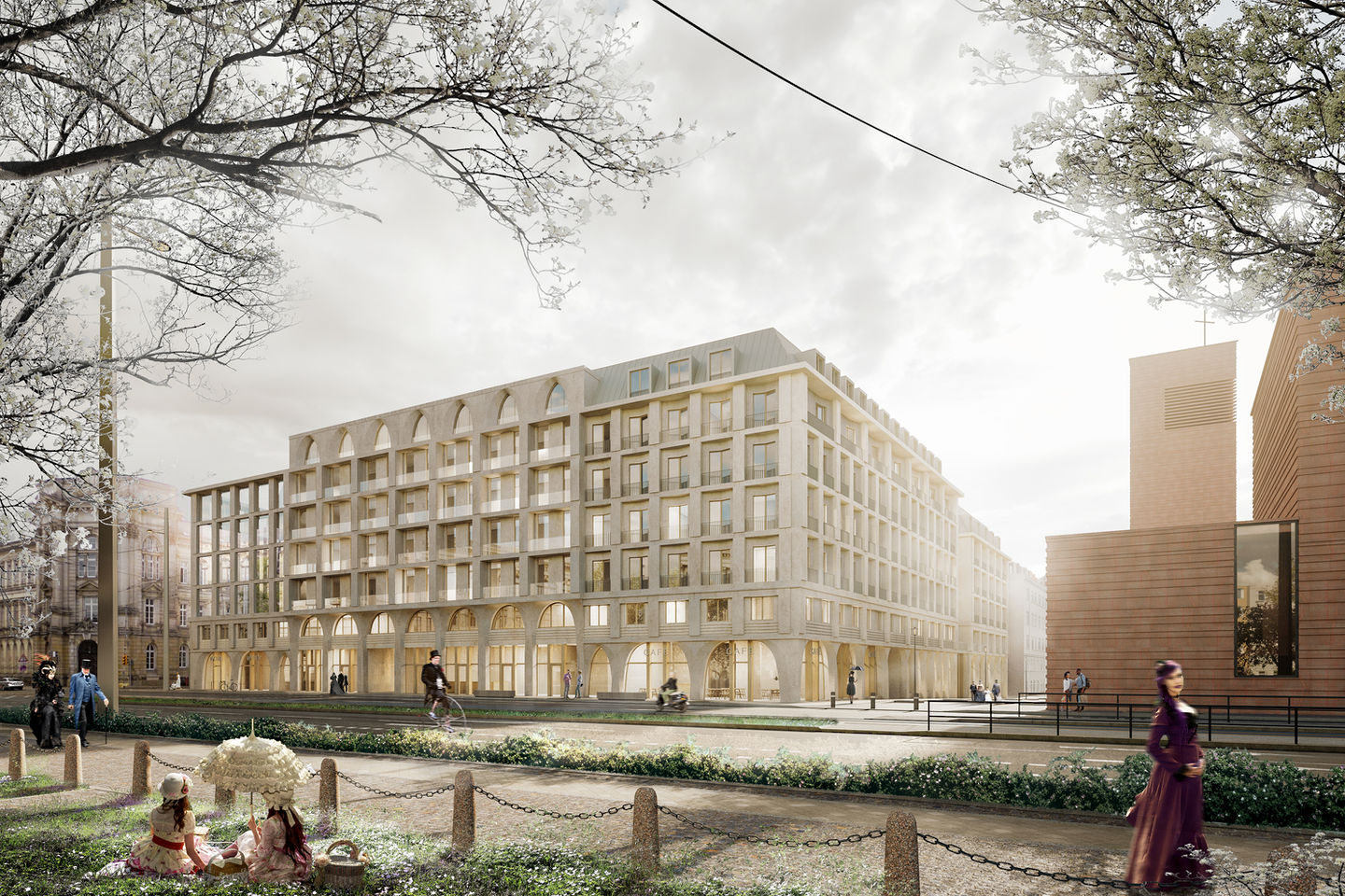 LM Architekten
Neubau eines Wohn- und Geschäftshauses
am Wilhelm-Leuschner Platz
in Leipzig