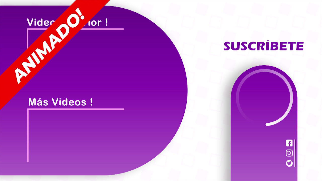 Final Screen: Youtube - White And Purple