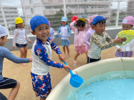 6月8日(月)今年初!バシャバシャ楽しい水遊び♬