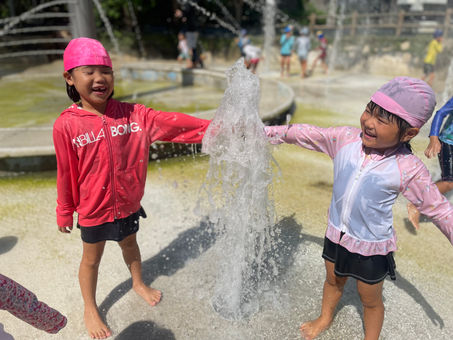 9月3日(火)
大川児童公園で水あそび~♪