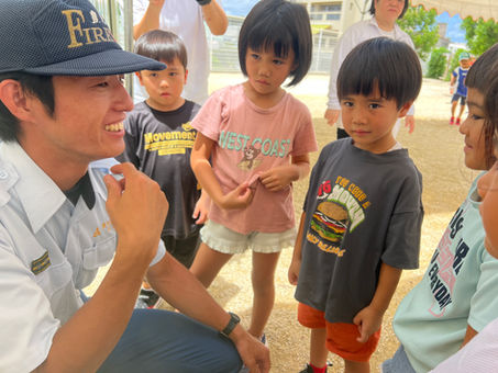 7月22日(火)本園 消防総合避難訓練をしましたよ☆
