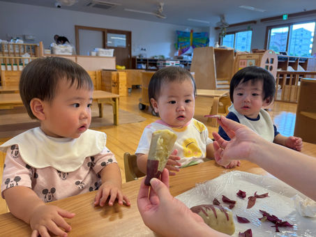 10月17日(木)甘くておいしいサツマイモ❤楽しい食育(≧▽≦)