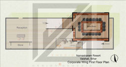 CORPORATE WING FIRST FLOORPLAN