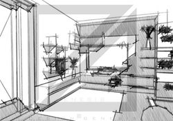 SKETCH FOR LIVING ROOM