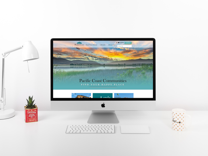 Pacific Coast Communities Website Mockup