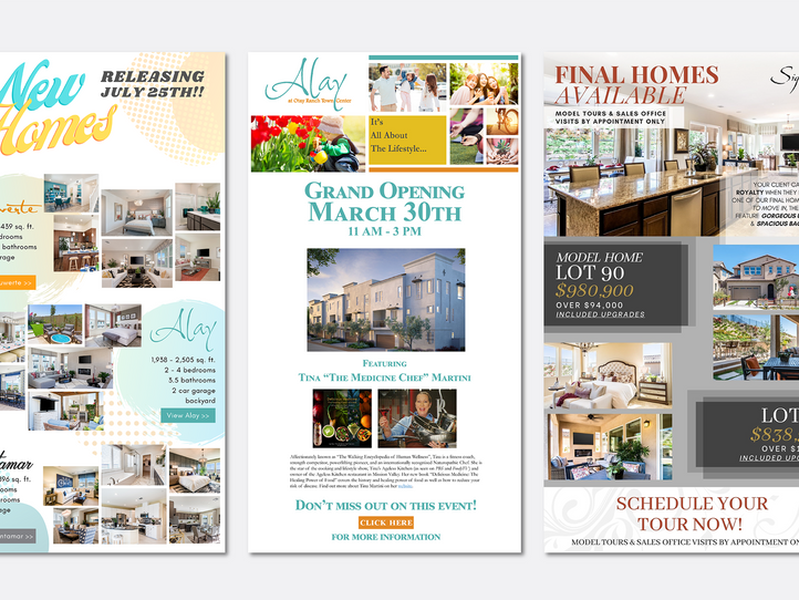 Otay Ranch Communities Newsletter mockups