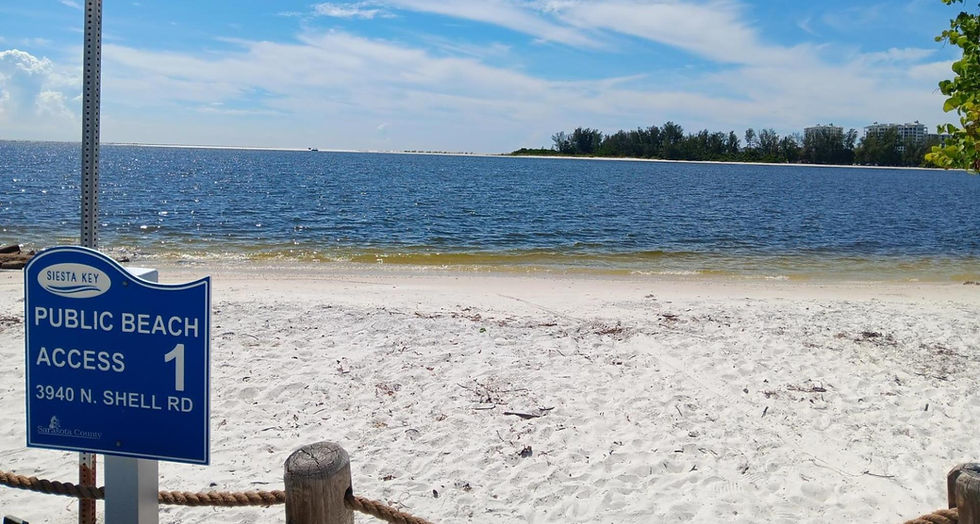 Update on Shell Beach (Siesta Key Beach Access #1) from Sarasota County