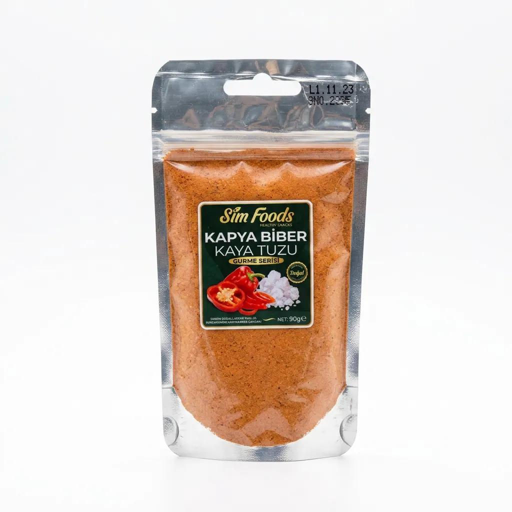 Sim Foods Kapya Biberli Kaya Tuzu - Gurme Serisi 90g
