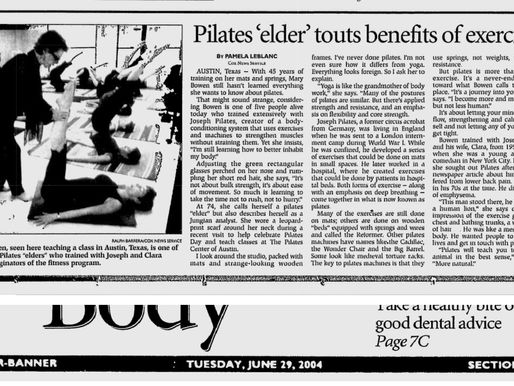 Pilates 'elder' touts benefits of exercises