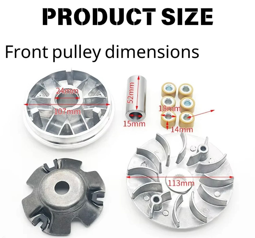 Thumbnail: High Performance Variator Kit for GY6 125cc / 150cc Scooters – Exceeds OEM Quali