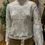 Miniatura: Blusa de renda transparente bordada