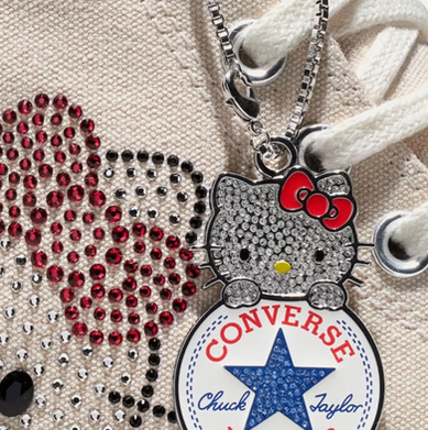 Fashion Law e collabs estratégicas: o que está por trás do Chuck Taylor 70 com Hello Kitty e cristais Swarovski