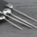 Thumbnail: 24Pcs Black Handle Golden Cutlery Set Stainless Steel Knife Fork Spoon Tableware