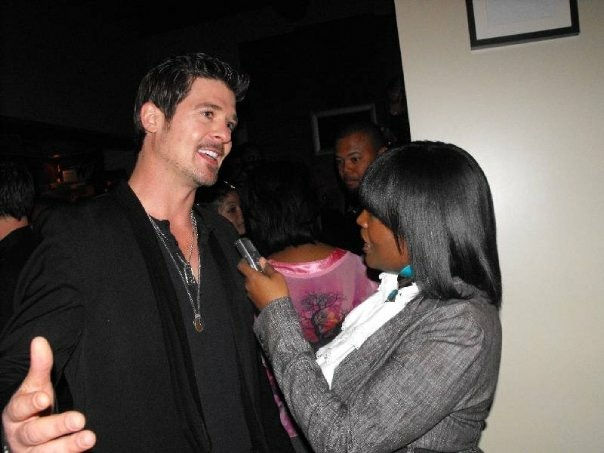 Interviewing Robin Thicke at his exclusive listening party