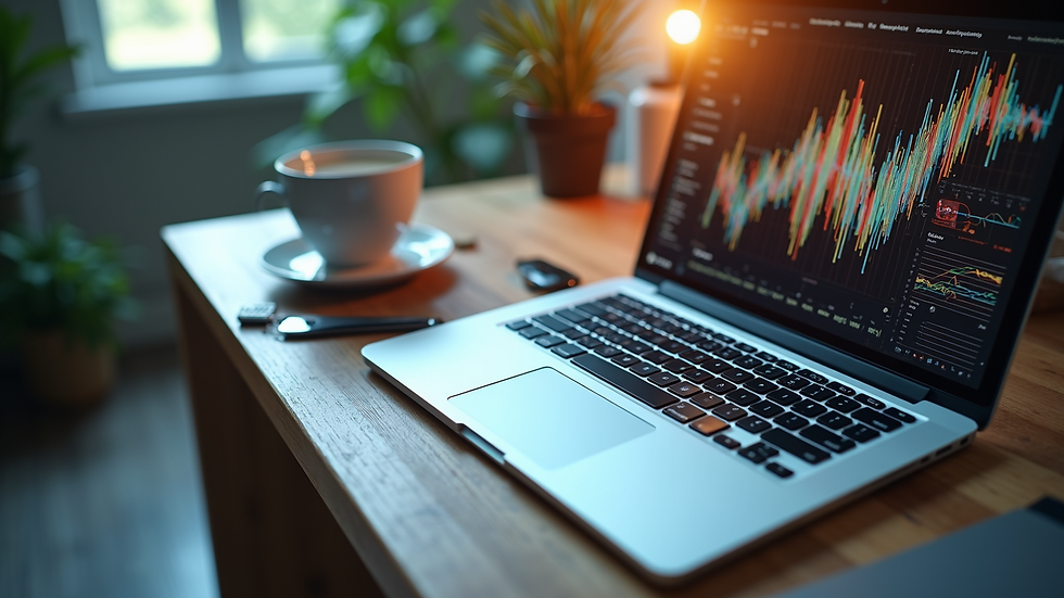 High angle view of an aesthetically pleasing web design interface