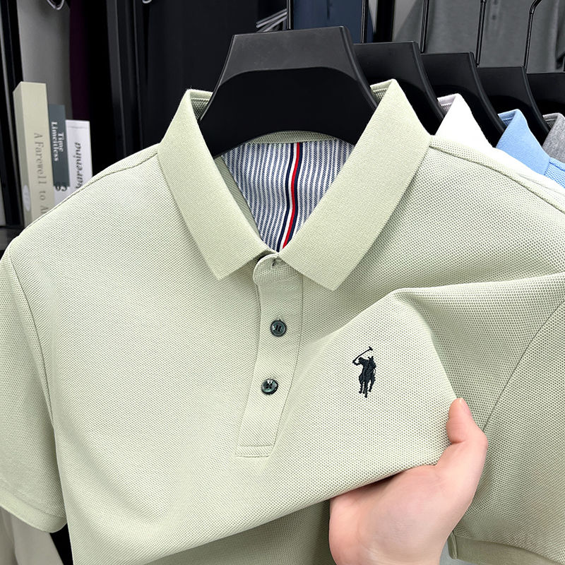 Miniatura: Camisa polo masculina de manga curta