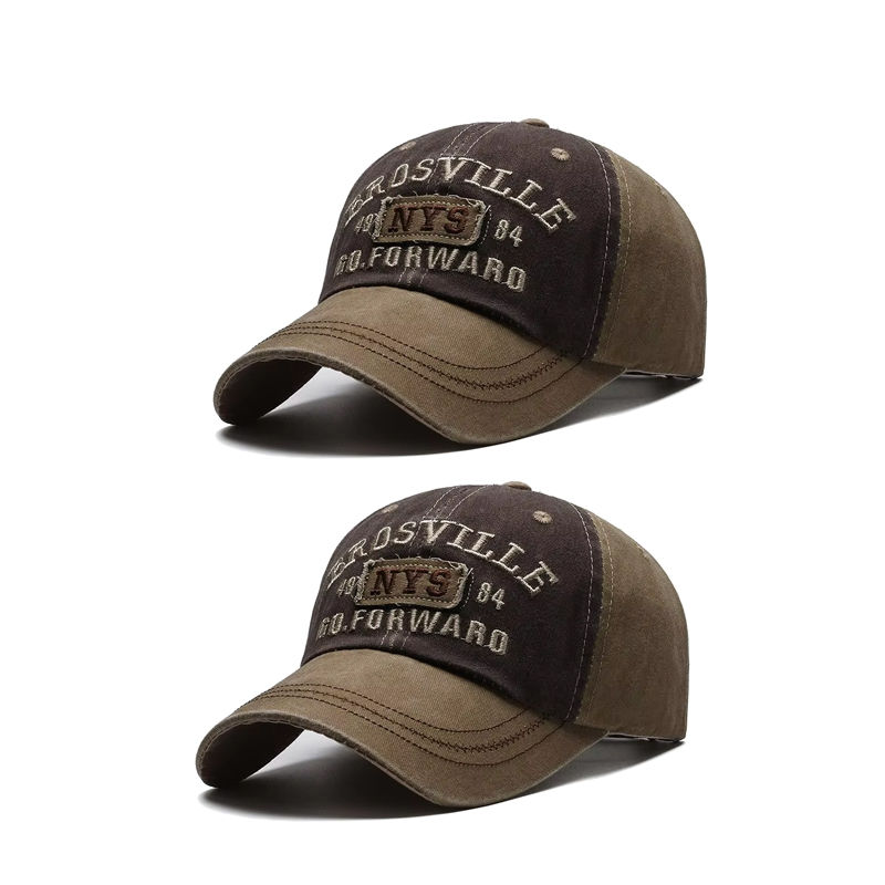 Miniatura: Four Seasons Men's Baseball Cap Casual Wash Embroidered Cap Curved Brim Bowler S