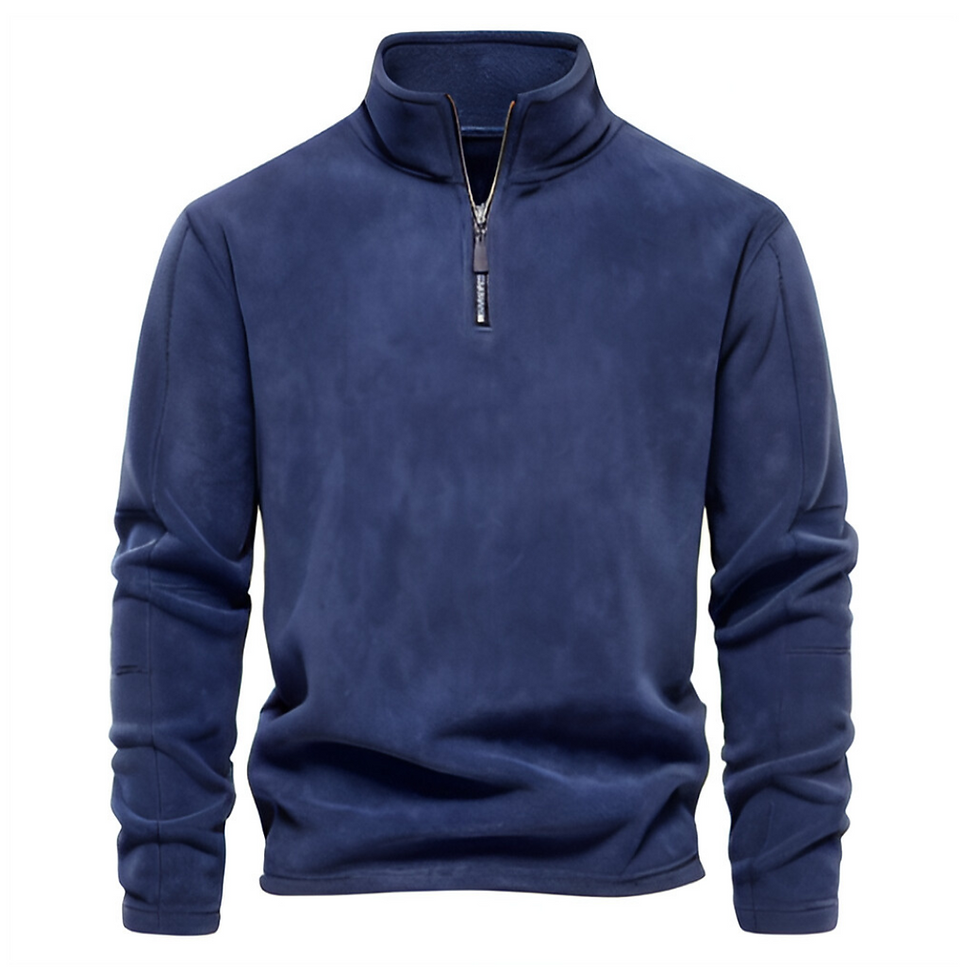 Miniatura: AIOPESON Brand Quality Thicken Warm Fleece Jacket for Men Zipper Neck Pullover M
