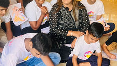 Seema Singh organizes drawing competition for Ganesh Chaturthi