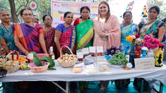 Seema Singh invited by the Maharashtra Khadi and Village Industries Board at Golvad Village
