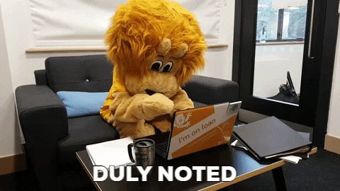 Duly noted GIF