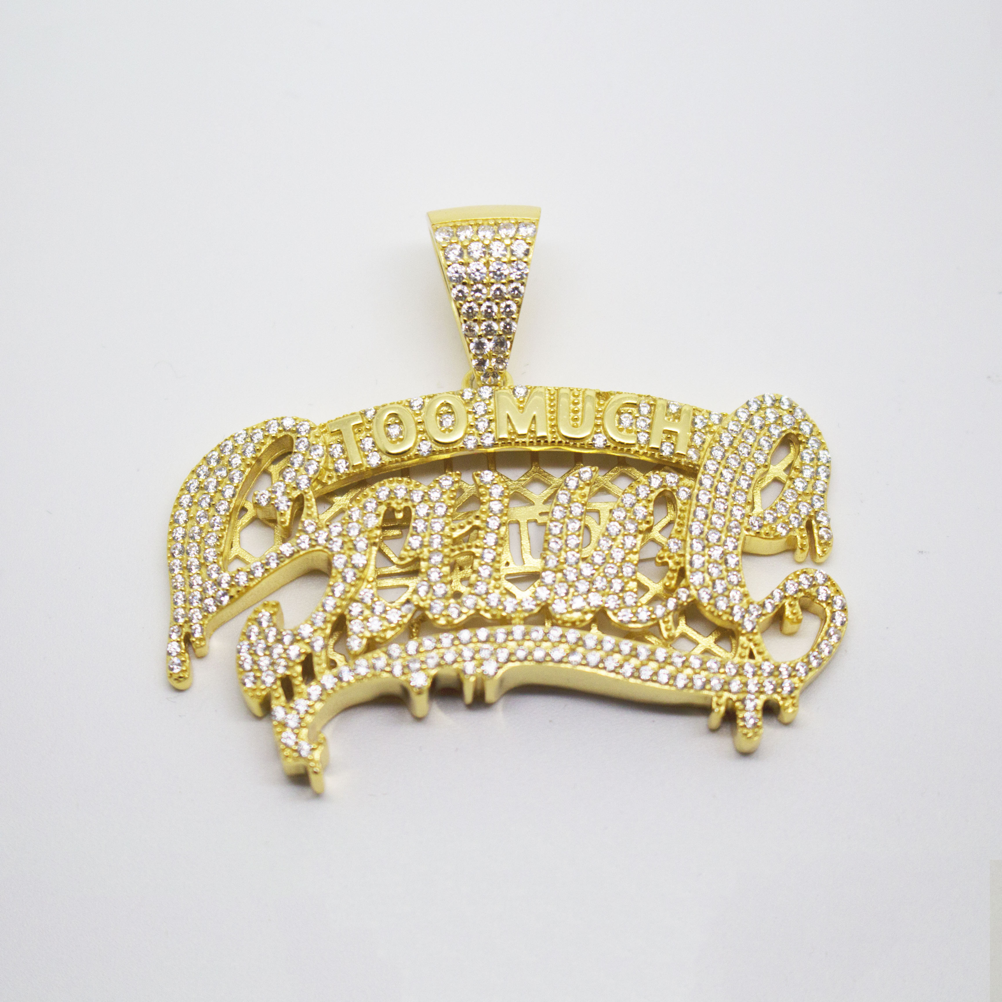 Silver 'Too much Sauce' Pendant