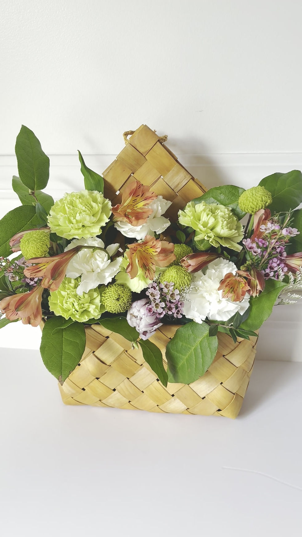 Thumbnail: Woven Garden Basket Arrangement