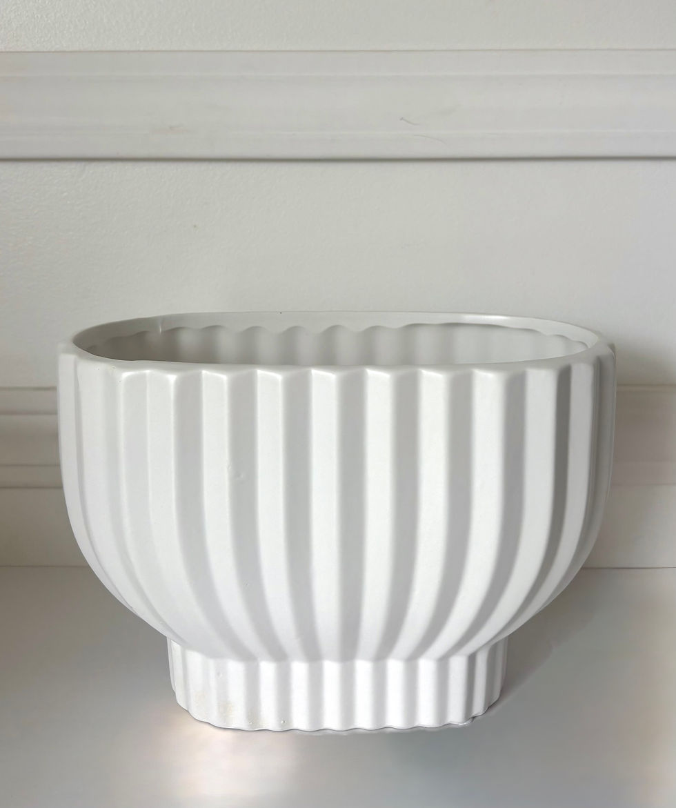 Fluted Pedestal Vase