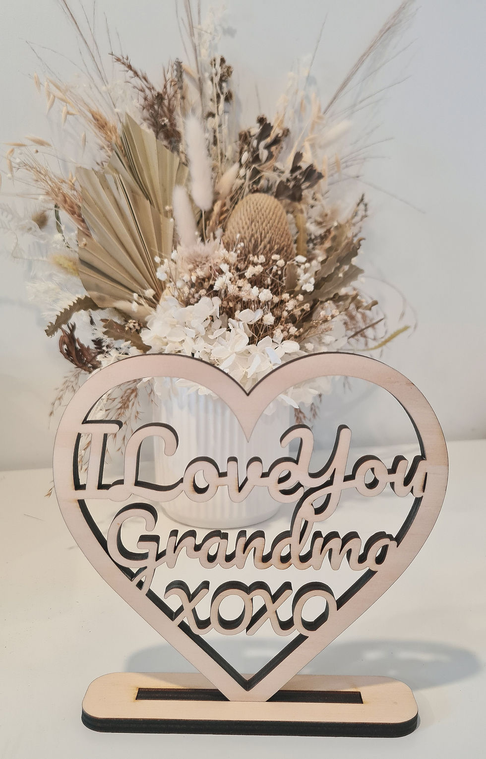Thumbnail: Personalised Wooden Heart Ornament 