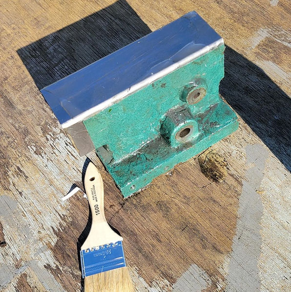 refinishing lathe, tail stock
