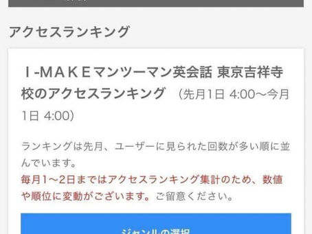エキテンランキング 1月第1位獲得!