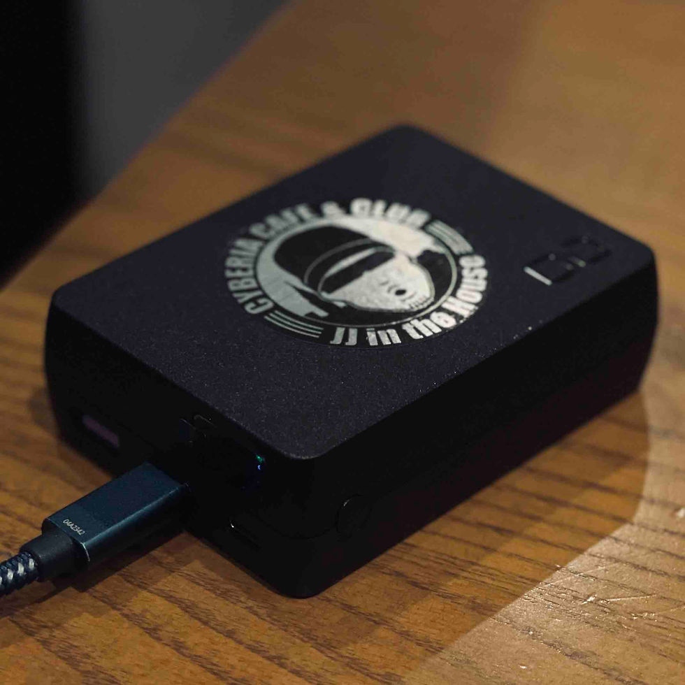 Thumbnail: "CYBERIA CAFE & CLUB JJ in the House" ヘアラインアルミステッカー High quality  Sticker