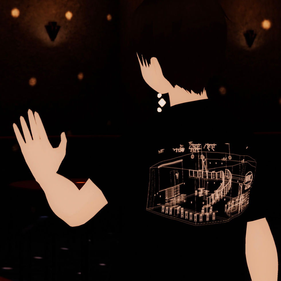 Thumbnail: CYBERIA VRC Blueprintサイベリア立体見取り図 T-shirt w/VRChat Costume data