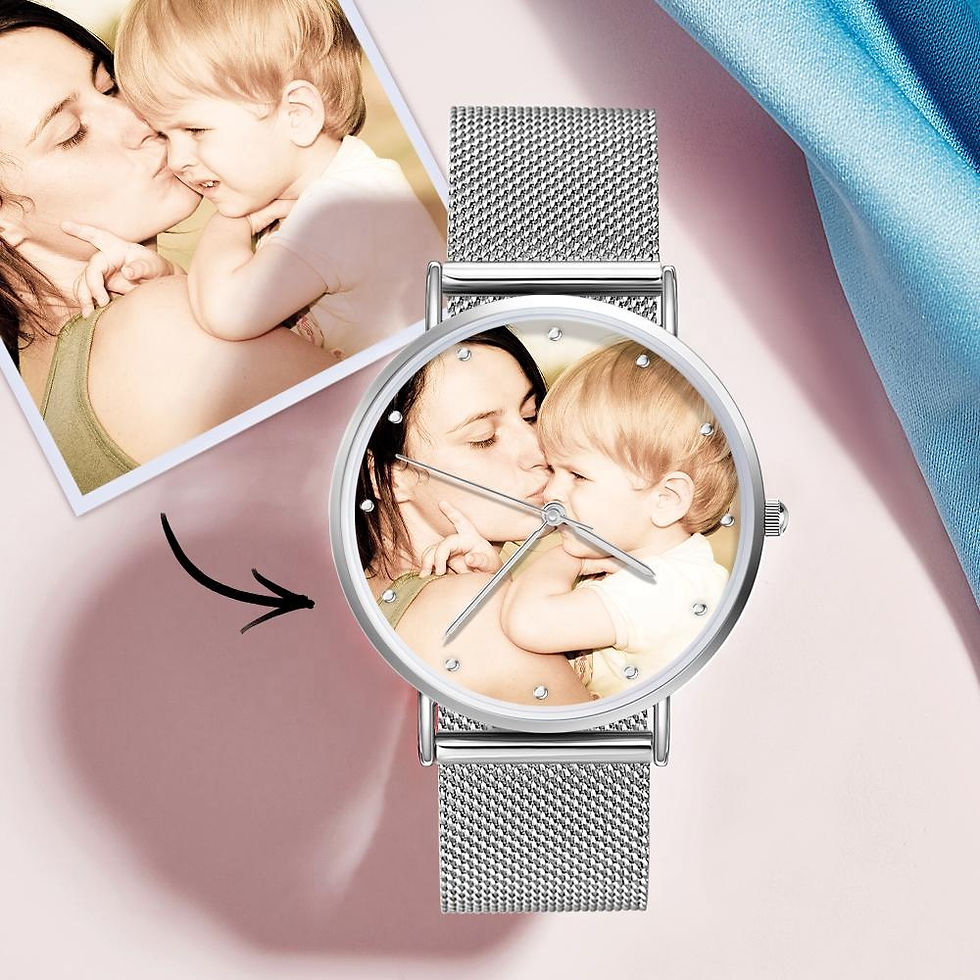 Thumbnail: 36mm Personalized Photo Watch Ladies Watches Bracelets Womens Watch