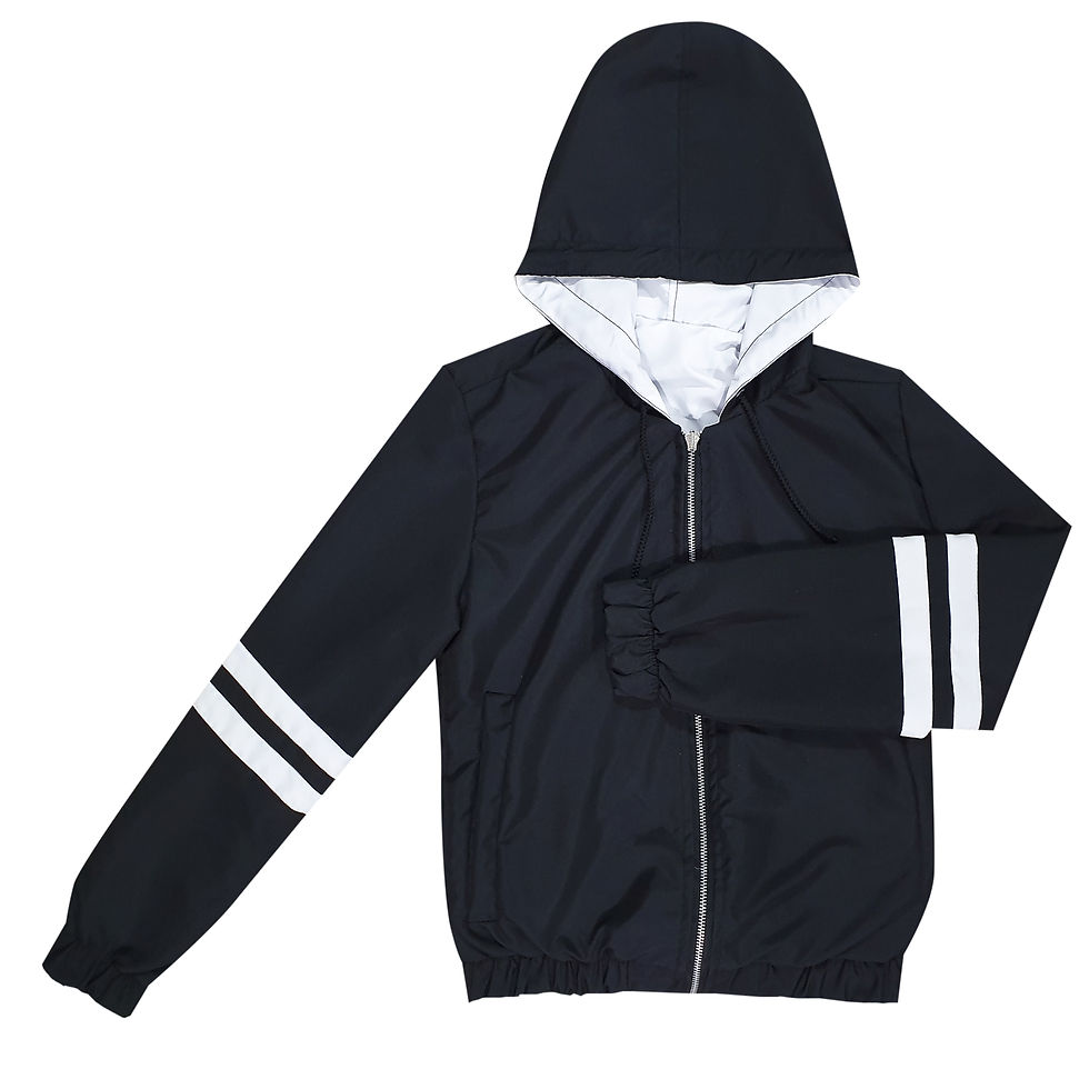 Miniatura: Chaqueta Hombre NegraRib/BloqueColorMostaza