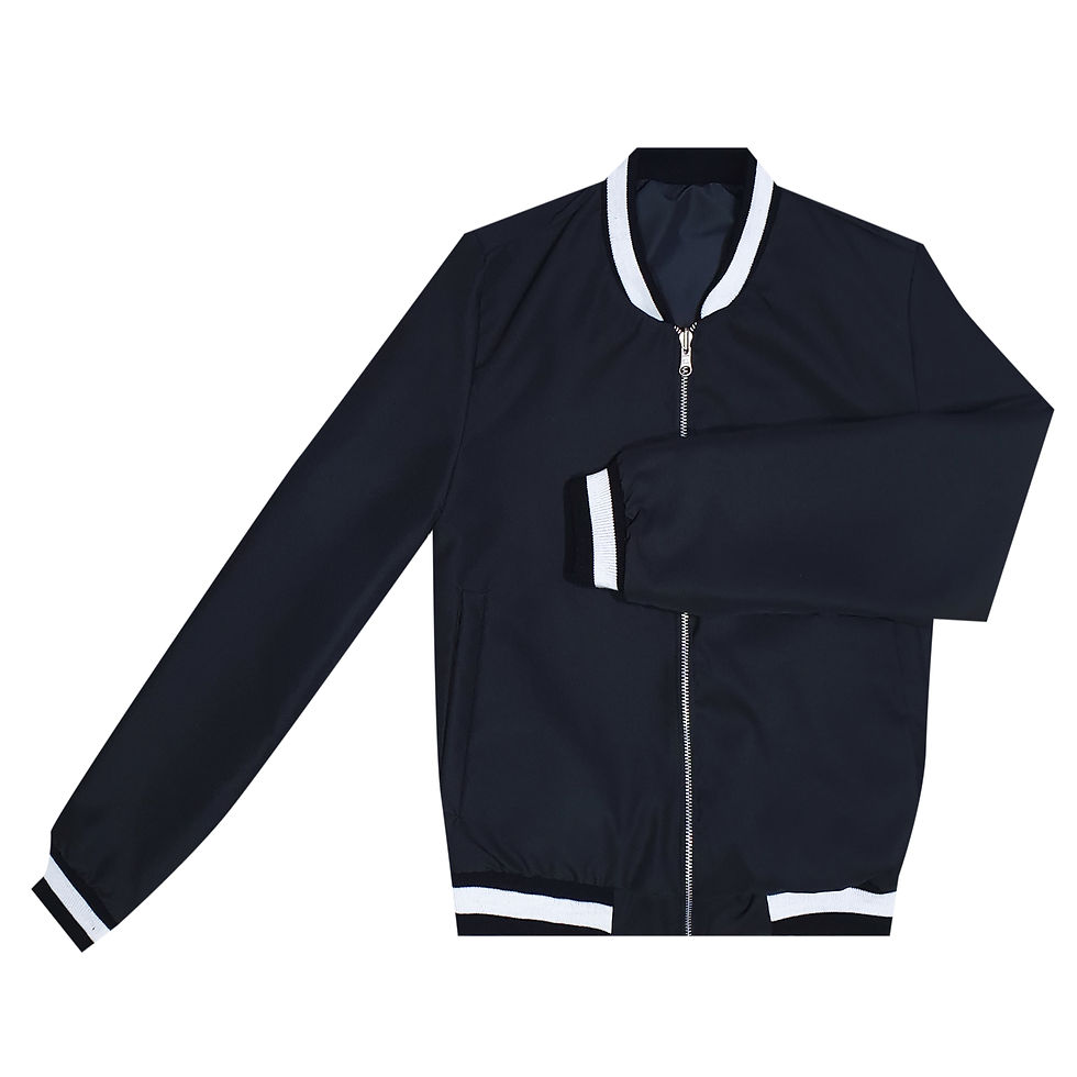 Miniatura: Bomber Mujer FlowersLine/NegraRib