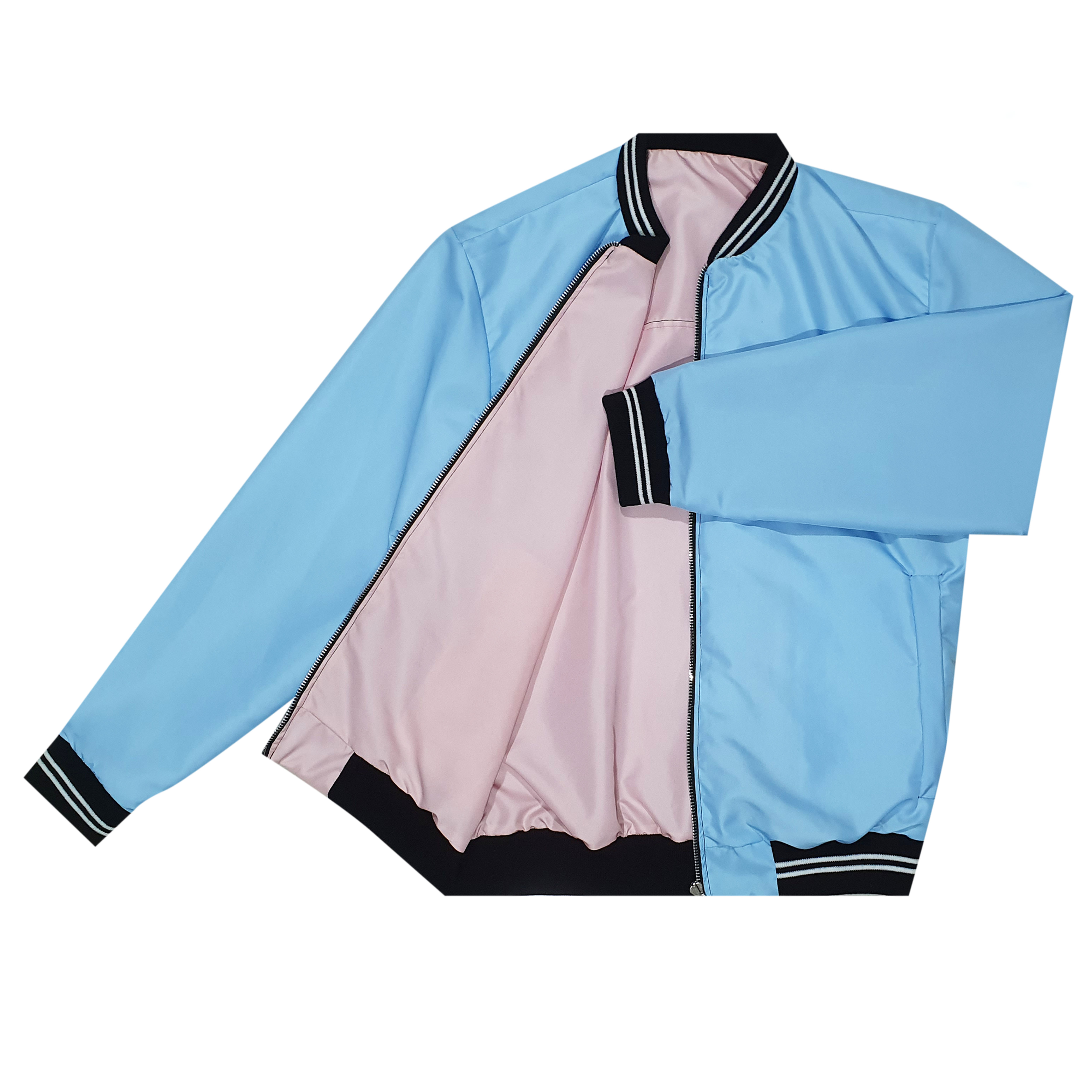 Bomber Hombre AzulClara/PaloRosa