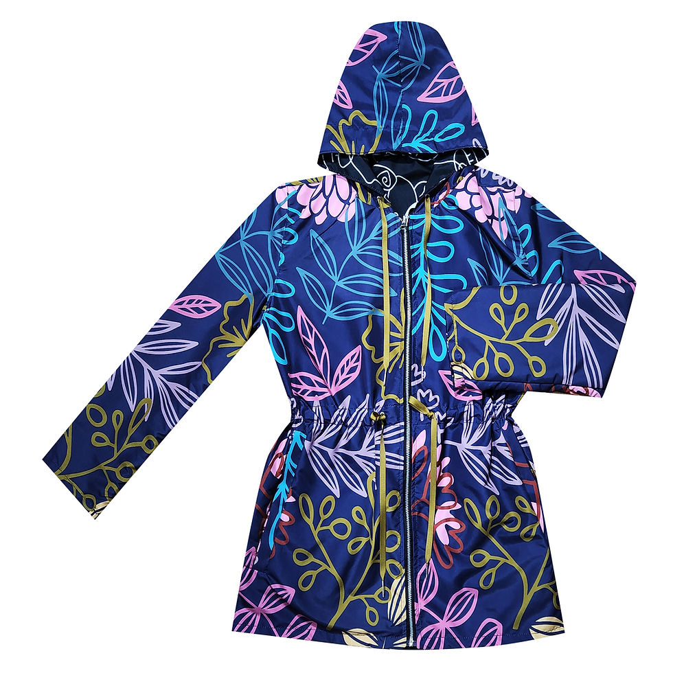 Miniatura: Parka Lace Mujer PurpleLeave/FaceWhite