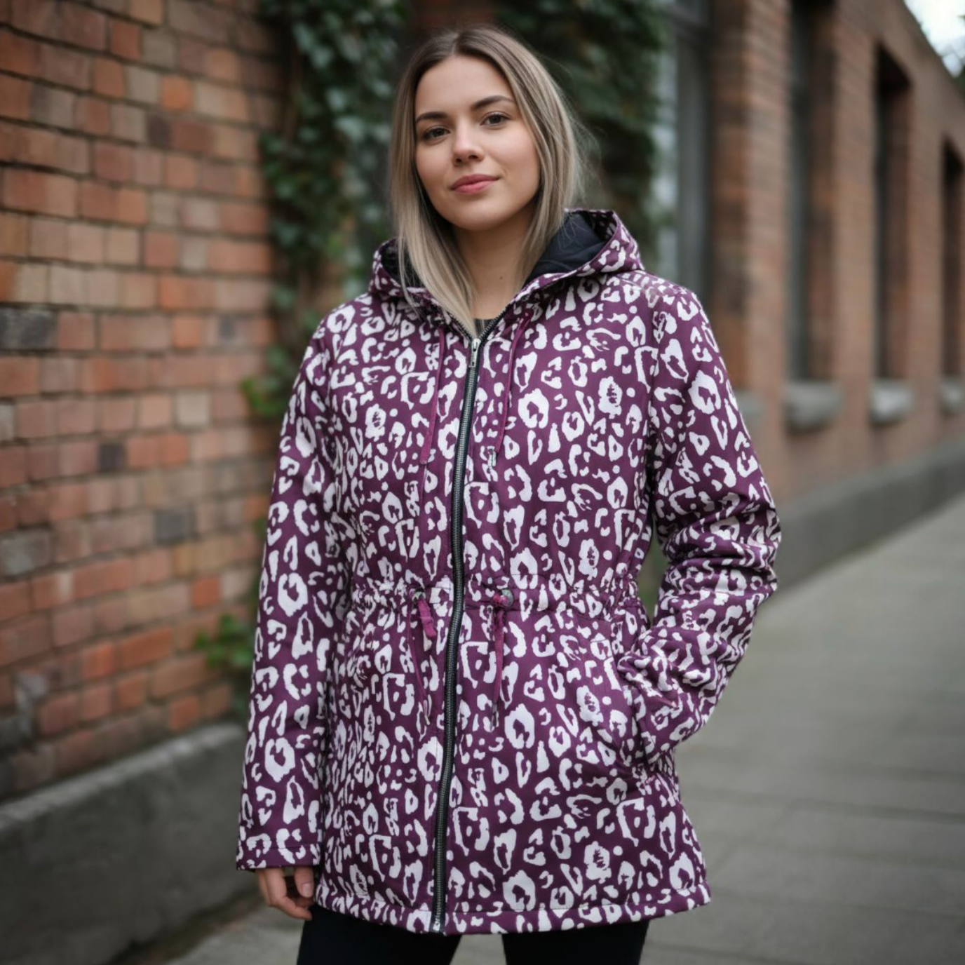 Parka Mujer Lace Rubyprint/Negra