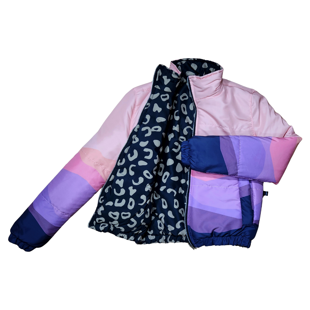 Puffer Cuello Alto Mujer Mountain/BlackPrint